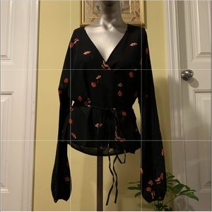 Wilfred Floral Wrap Blouse